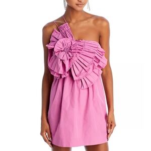 Loveshackfancy miro bow mini dress